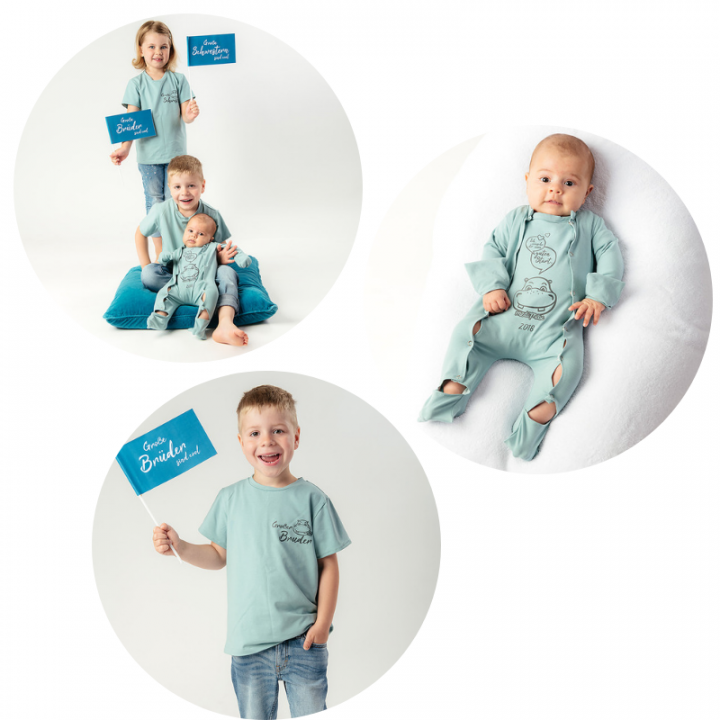 Kleidung zur Geburt: Strampler, Stillshirt, Geschwistershirt
